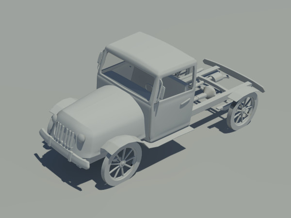 3d old truck model - old truck by Animation Anchor Line